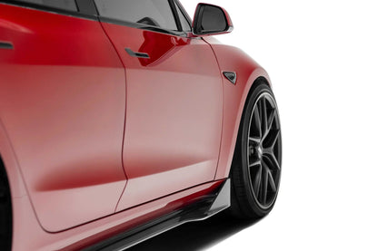 Adro A15A10-1401 Tesla Model 3 Pre-Preg Carbon Fibre Side Skirts (2017+)