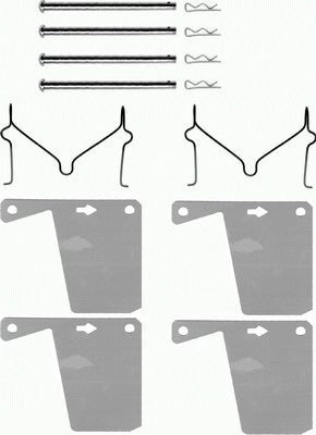TEXTAR 82012400 Brake Pad Fitting Kit