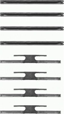 TEXTAR 82019100 Brake Pad Fitting Kit