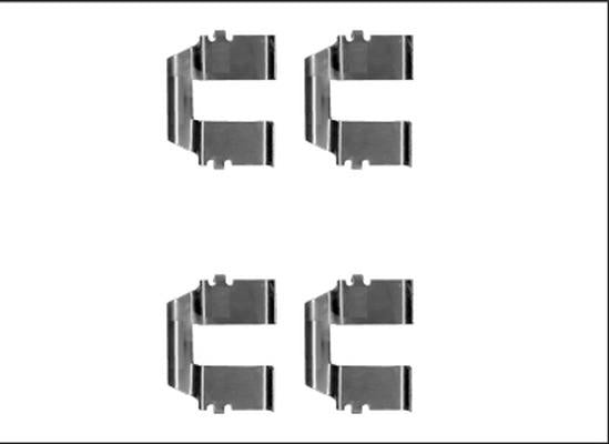 TEXTAR 82539700 Brake Pad Fitting Kit