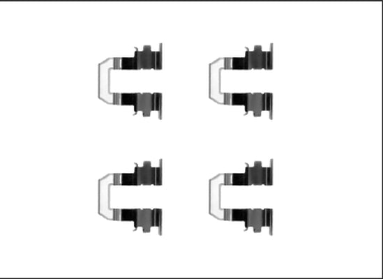 TEXTAR 82540300 Disc Brake Pad Accessory Kit