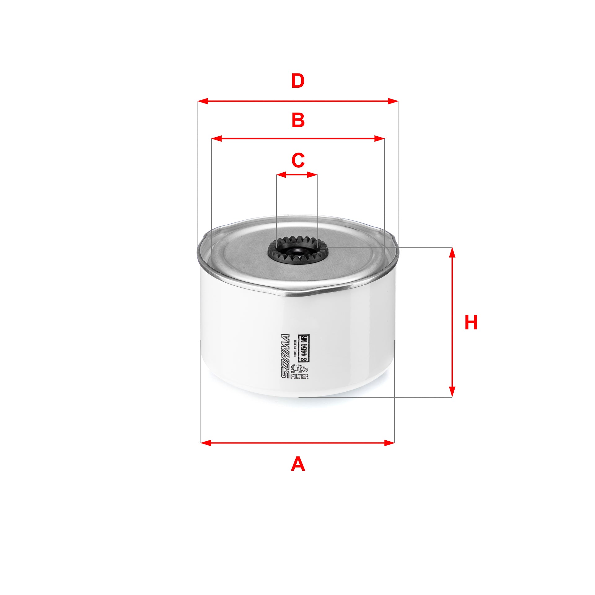 SOFIMA S4454NR Fuel Filter