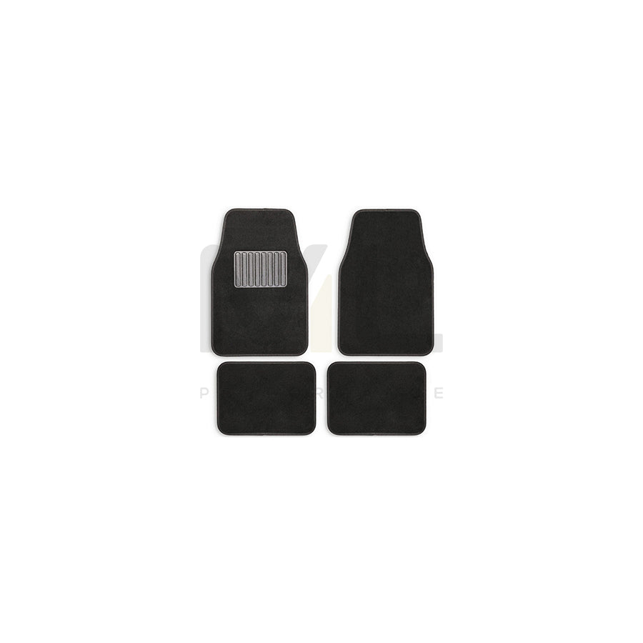 TITAN Universal fit 0000104.0000215 Floor mat set Textile, Front and Rear, Quantity: 4, Black