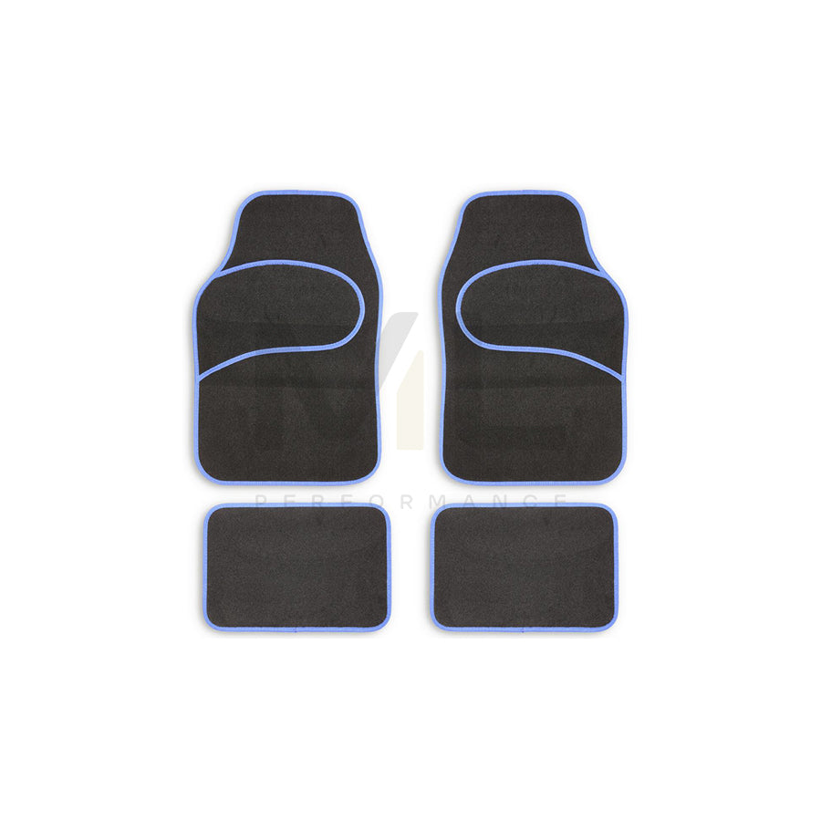 TITAN Universal fit 0000118.0000215 Floor mat set Textile, Front and Rear, Quantity: 4, Black