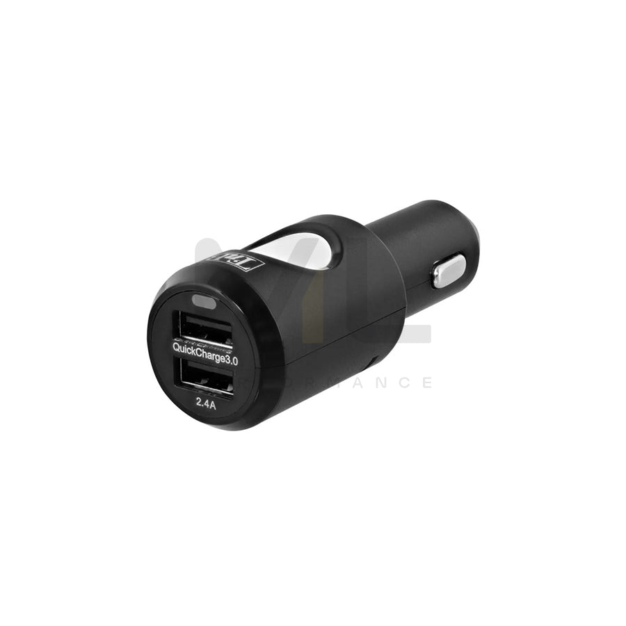 TnB 8694 In-car charger 12, 24V, Number of inlets/outlets: 1 USB, 1 USB QC 3.0, Black
