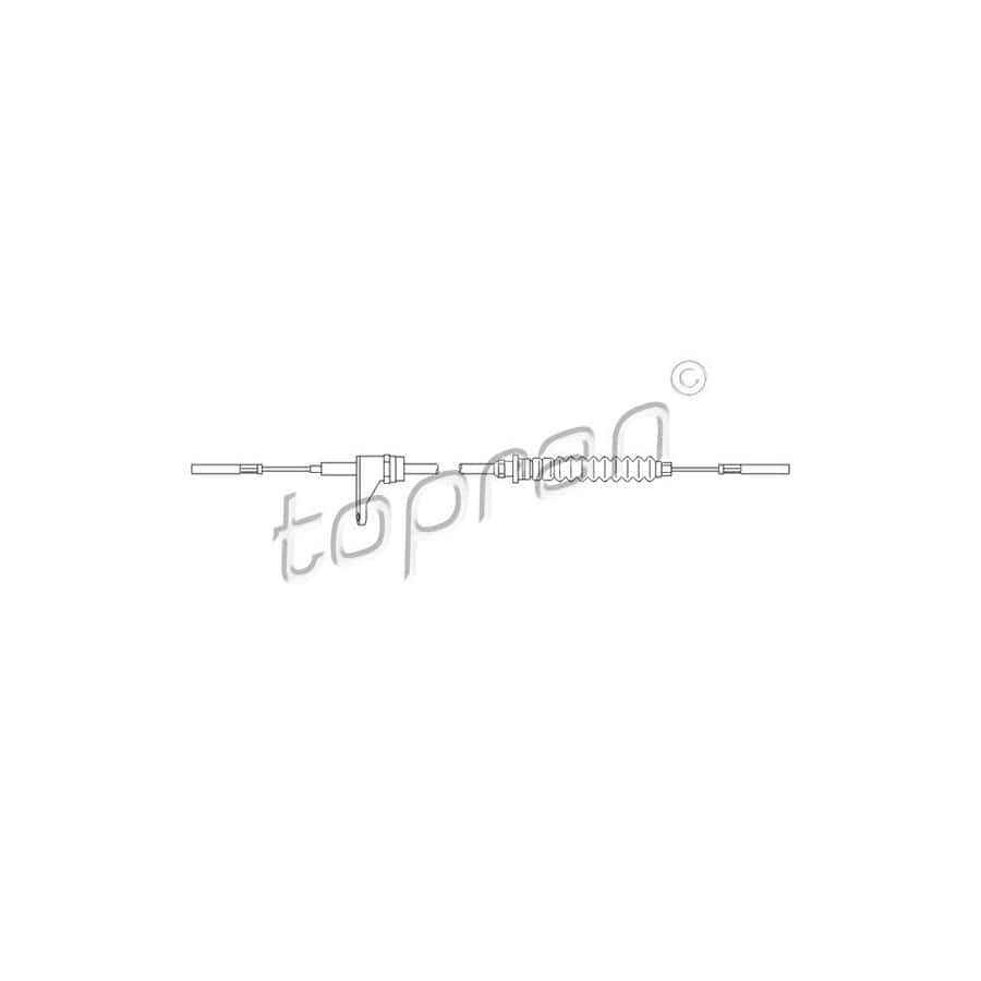 TOPRAN 103 300 Throttle Cable for VW TRANSPORTER