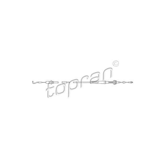 TOPRAN 103 603 Throttle Cable