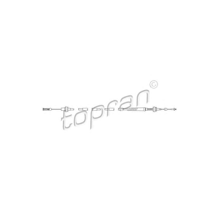 TOPRAN 112 157 Throttle Cable