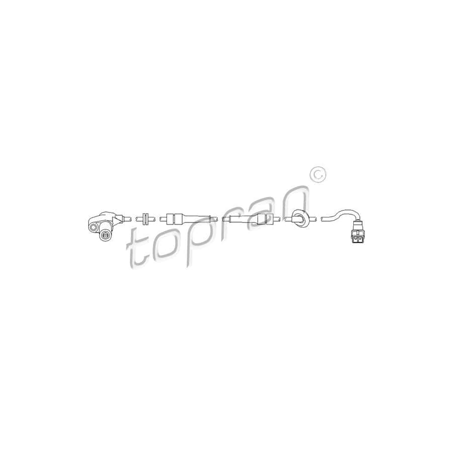 TOPRAN 721 614 ABS Sensor for PEUGEOT 406