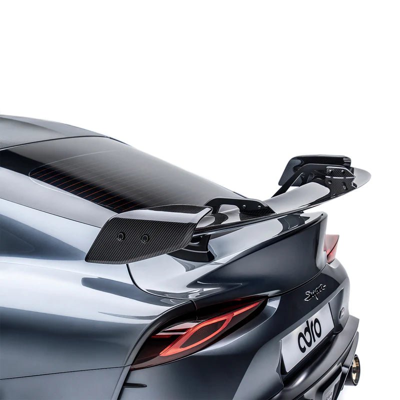Adro A18A20-1501 Toyota GR Supra A90 MK5 Pre-Preg Carbon Fibre Swan Neck AT-R2 Rear Wing (2019+)