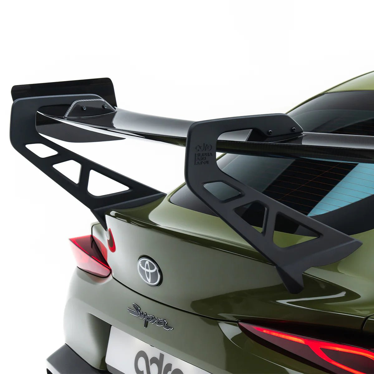 Adro A18A20-1504 Toyota GR Supra MK5 Pre-Preg Carbon Fibre AT-P1 Swan Neck Rear Wing (2019+)