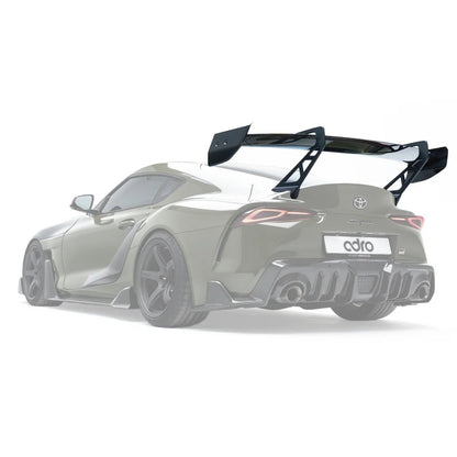 Adro A18A20-1504 Toyota GR Supra MK5 Pre-Preg Carbon Fibre AT-P1 Swan Neck Rear Wing (2019+)