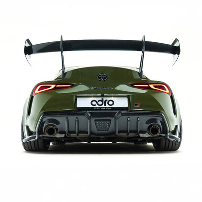 Adro A18A20-1504 Toyota GR Supra MK5 Pre-Preg Carbon Fibre AT-P1 Swan Neck Rear Wing (2019+)