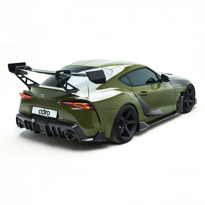 Adro A18A20-1504 Toyota GR Supra MK5 Pre-Preg Carbon Fibre AT-P1 Swan Neck Rear Wing (2019+)