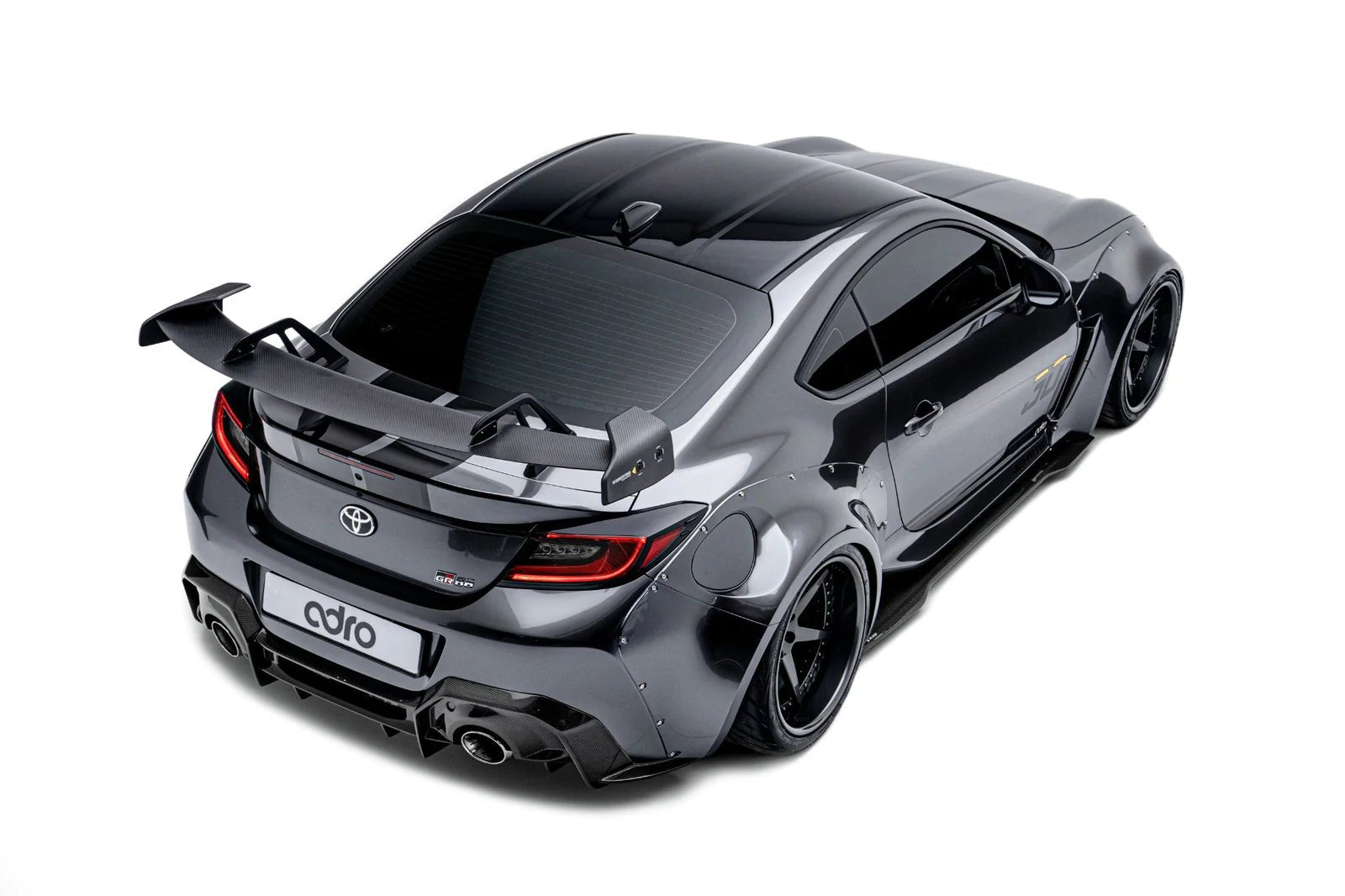 Adro A18A10-1501 Toyota GR86 & Subaru BRZ Pre-Preg Carbon Fibre Swan Neck AT-R Rear Wing (2022+)