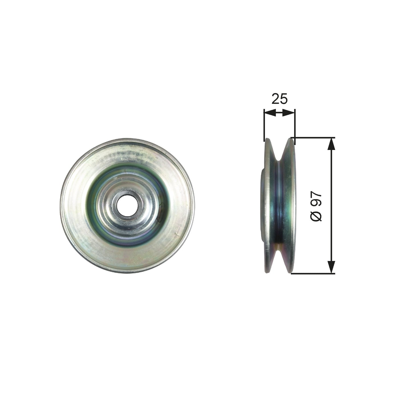 GATES GATT36615 V-Belt Tensioner Pulley