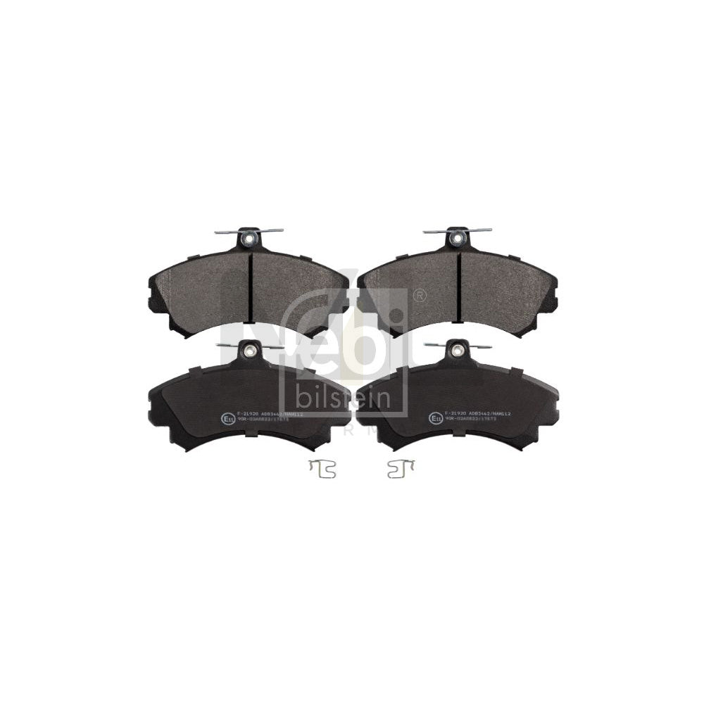 Febi Bilstein 16213 Brake Pad Set Front Axle, With Acoustic Wear Warning