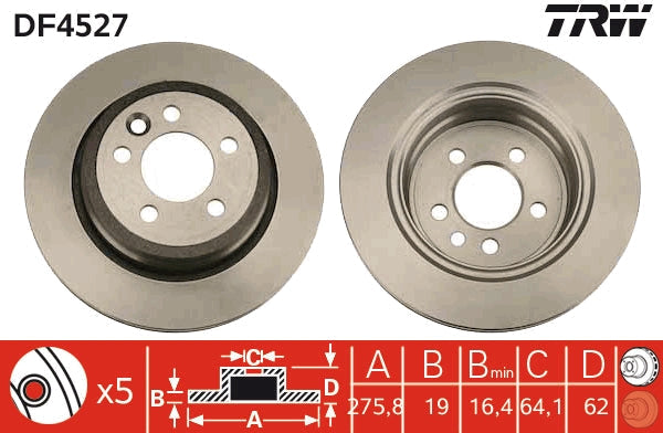 TRW MOTO DF4527 Brake Disc
