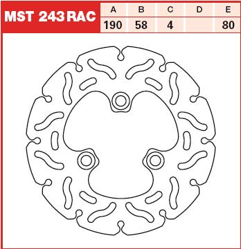 TRW MOTO MST243RAC Brake Disc