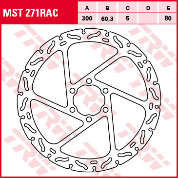 TRW MOTO MST271RAC Brake Disc