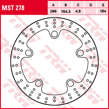 TRW MOTO MST278 Brake Disc