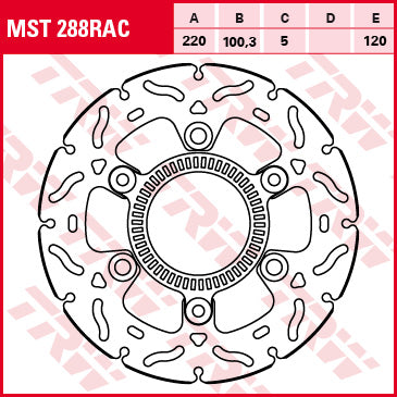 TRW MOTO MST288RAC Brake Disc