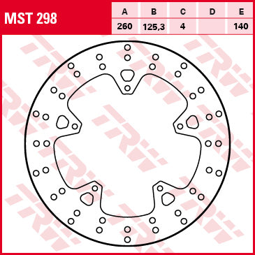 TRW MOTO MST298 Brake Disc