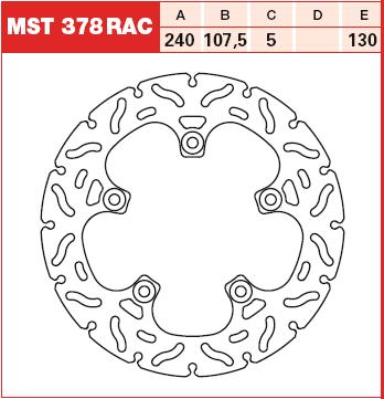 TRW MOTO MST378RAC Brake Disc