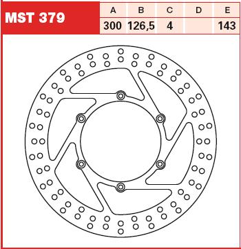TRW MOTO MST379 Brake Disc