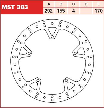 TRW MOTO MST383 Brake Disc