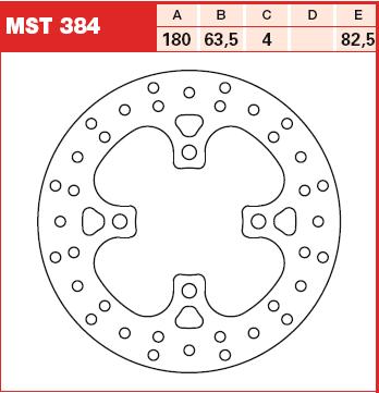 TRW MOTO MST384 Brake Disc