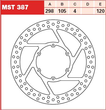 TRW MOTO MST387 Brake Disc