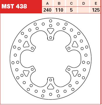 TRW MOTO MST438 Brake Disc
