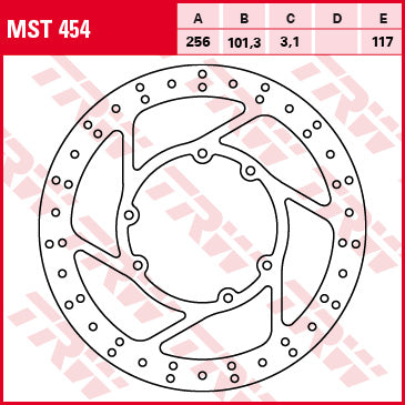 TRW MOTO MST454 Brake Disc