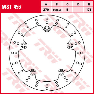 TRW MOTO MST456 Brake Disc