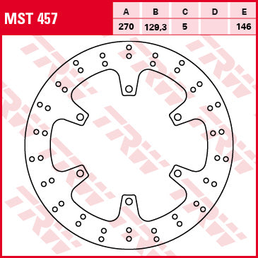 TRW MOTO MST457 Brake Disc