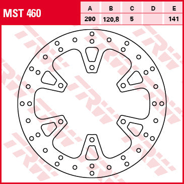 TRW MOTO MST460 Brake Disc