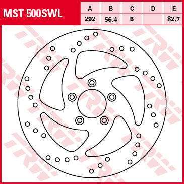TRW MOTO MST500SWL Brake Disc