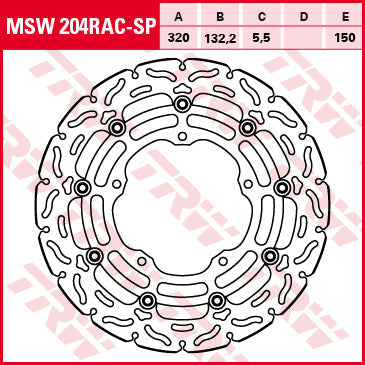 TRW MOTO MSW204RAC-SP Brake Disc