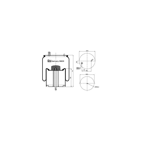 FEBI FE38829 Air Suspension Bellow