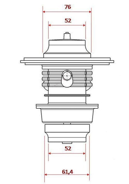 Turbozentrum 249107 Turbolader SPA522R mit T3 Flansch und 0,70AR