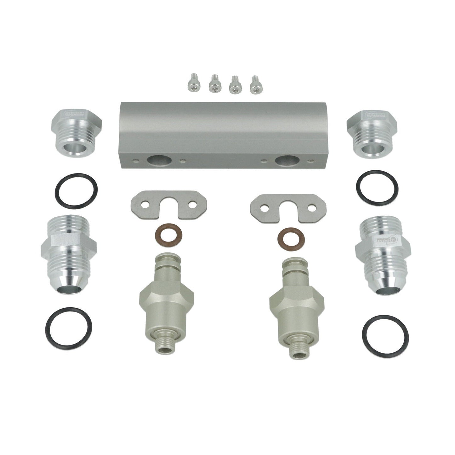 Turbozentrum 289234 fuel log 4-port collector kit for 2x WALBRO GSL392 fuel pumps