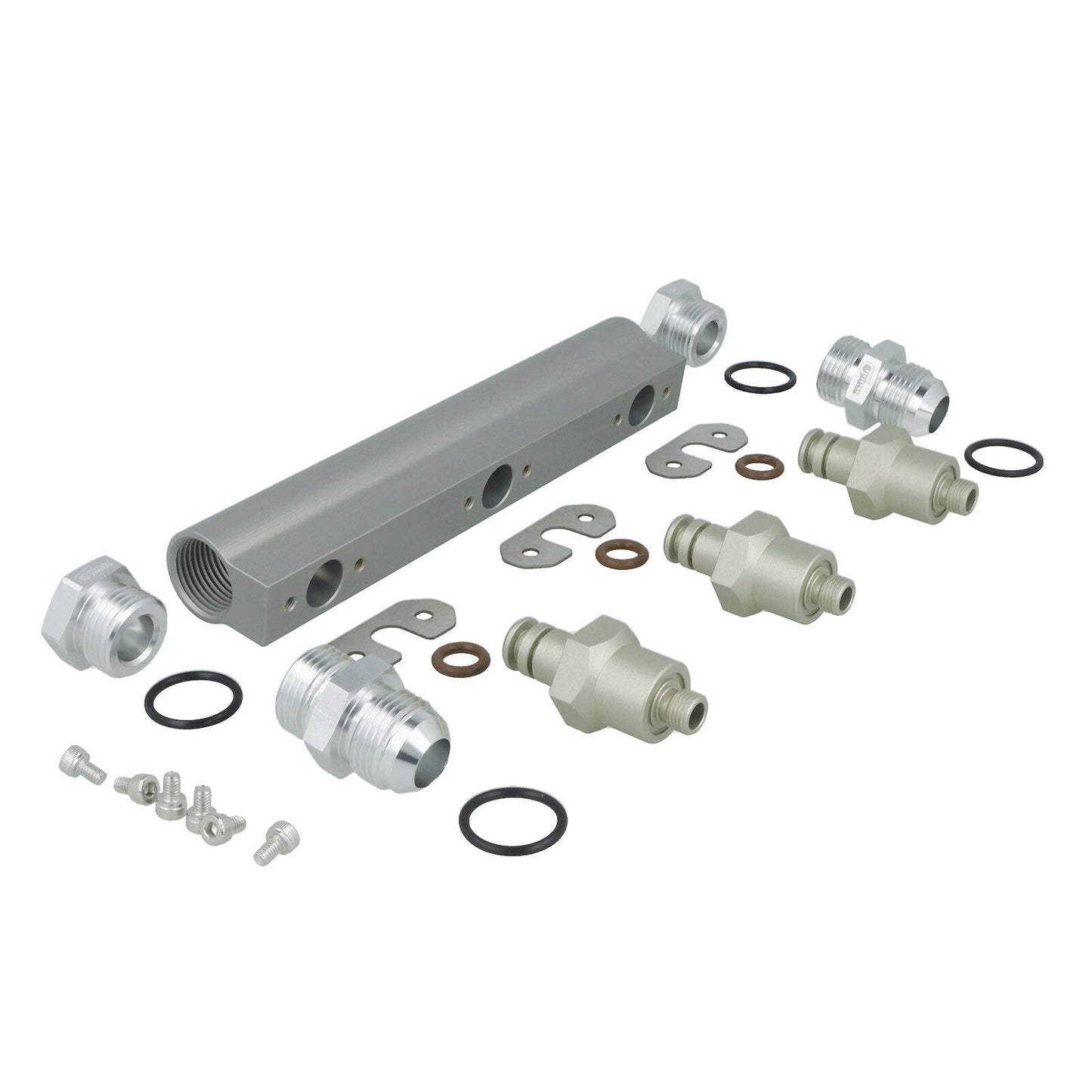 Turbozentrum 289235 fuel log 5-port collector kit for 3x WALBRO GSL392 fuel pumps
