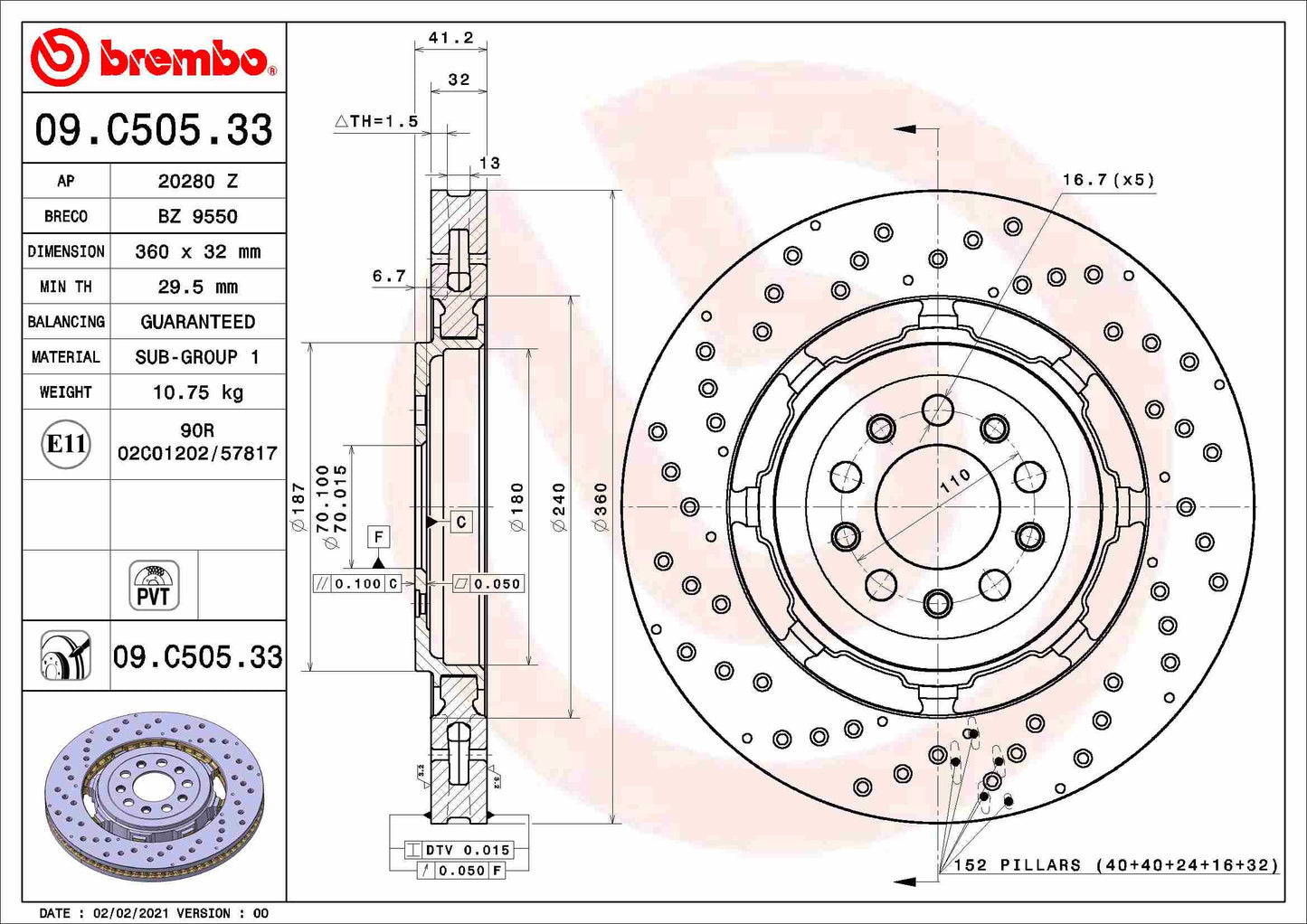 HERTH+BUSS JAKOPARTS J3282027 Disc Brake Caliper Repair Kit