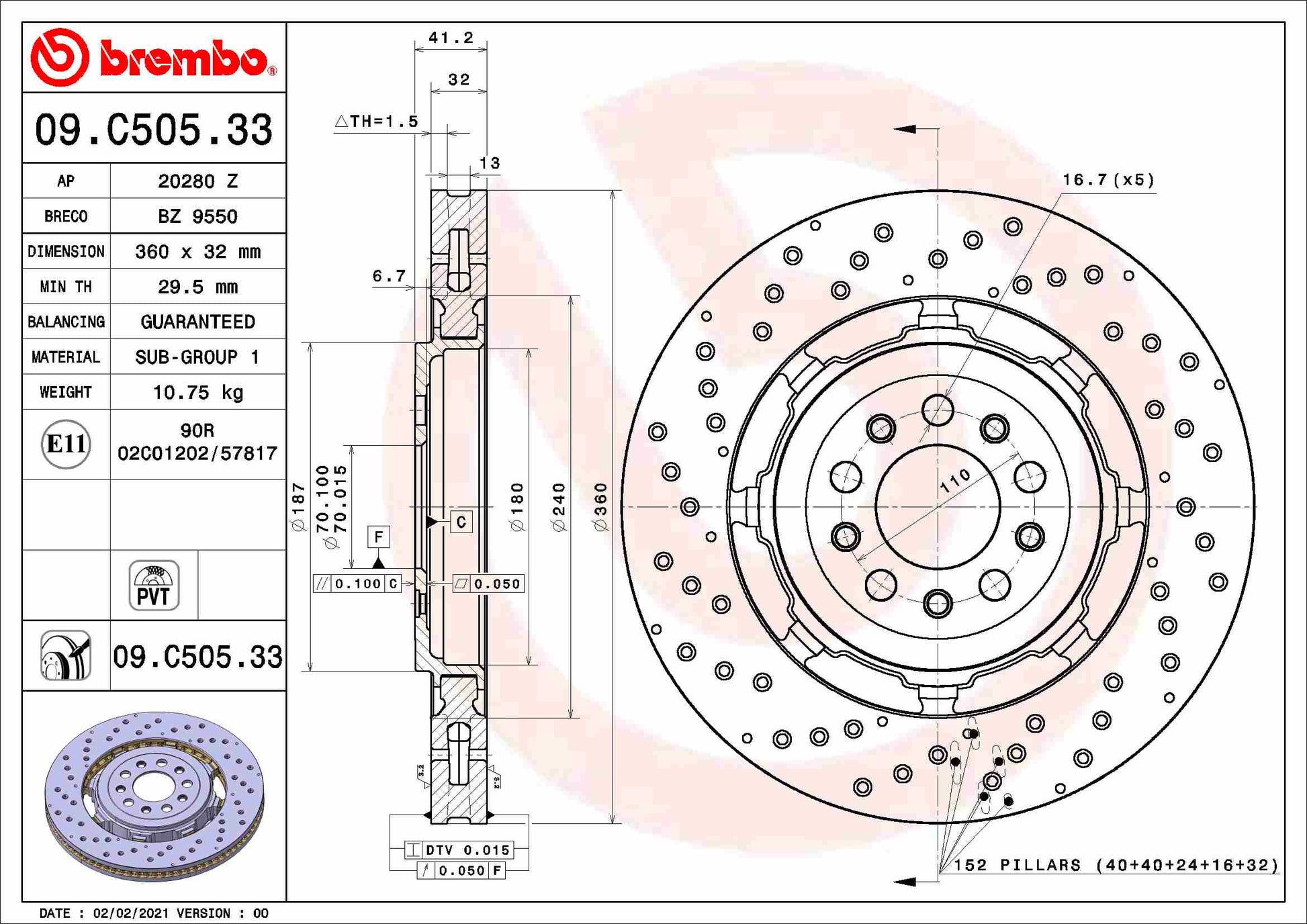 HERTH+BUSS JAKOPARTS J3282027 Disc Brake Caliper Repair Kit