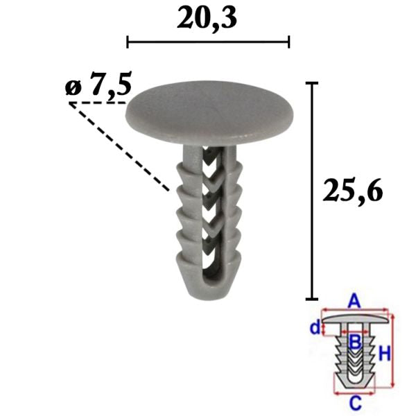 ROMIX ROM10052 Upholstery Pin