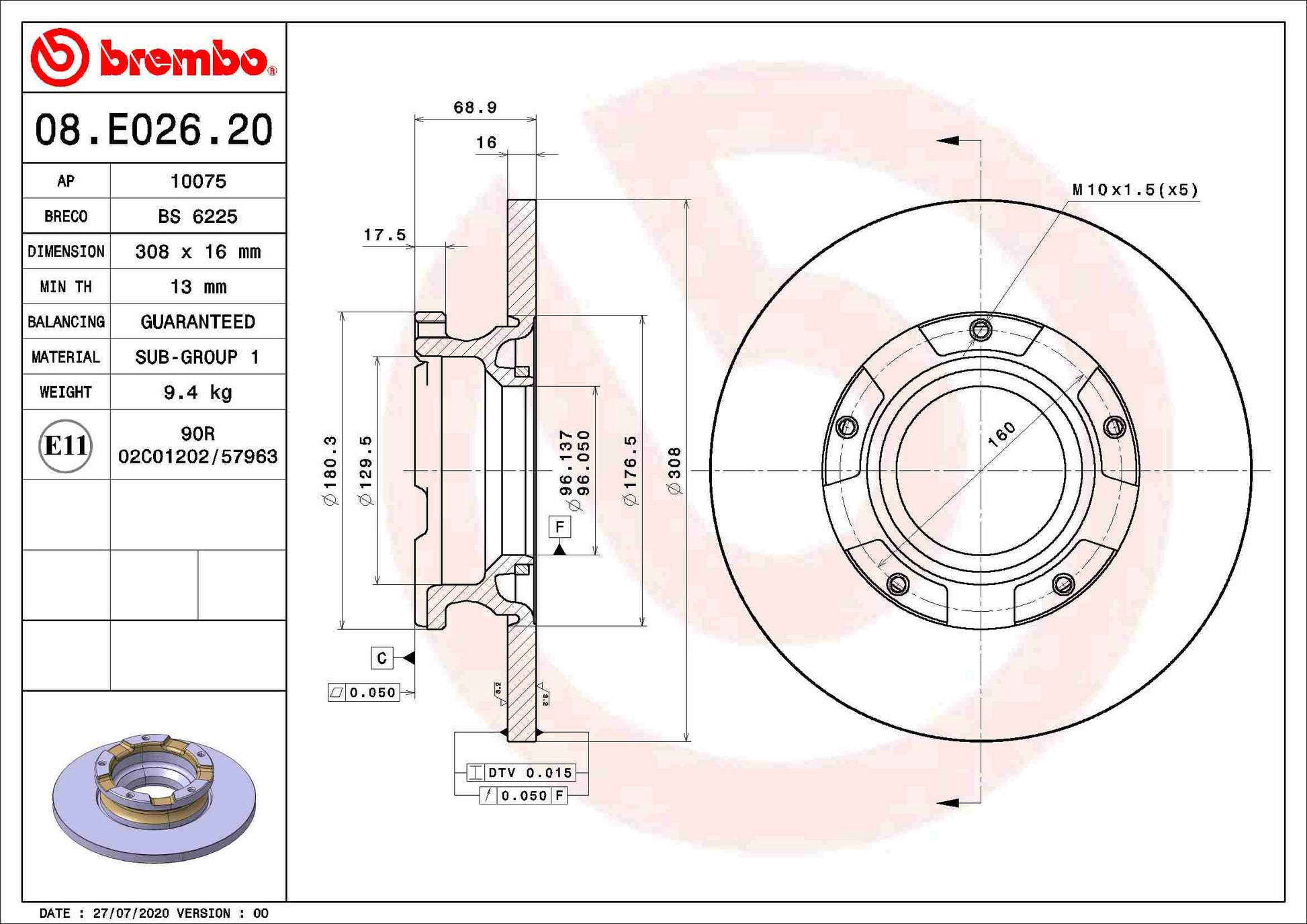 TOURMAX BCF-423 Disc Brake Caliper Repair Kit