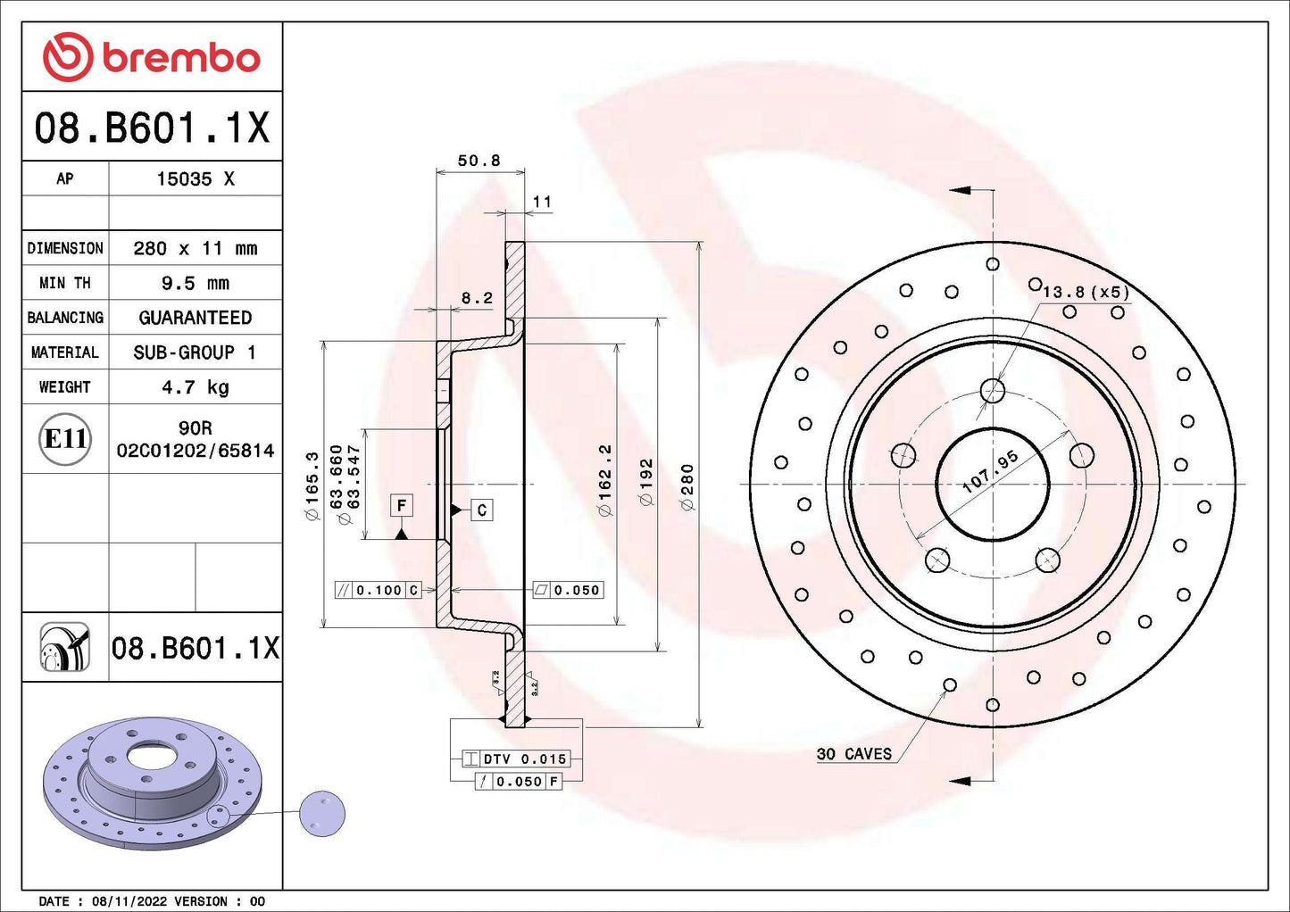 WABCO 12999543VT Disc Brake Caliper Repair Kit