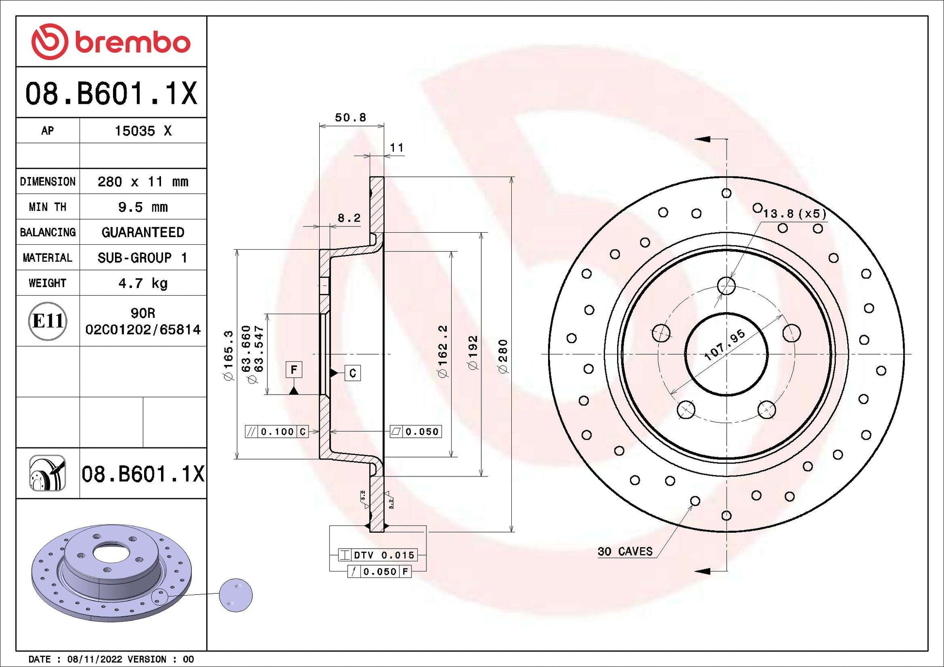 WABCO 12999543VT Disc Brake Caliper Repair Kit
