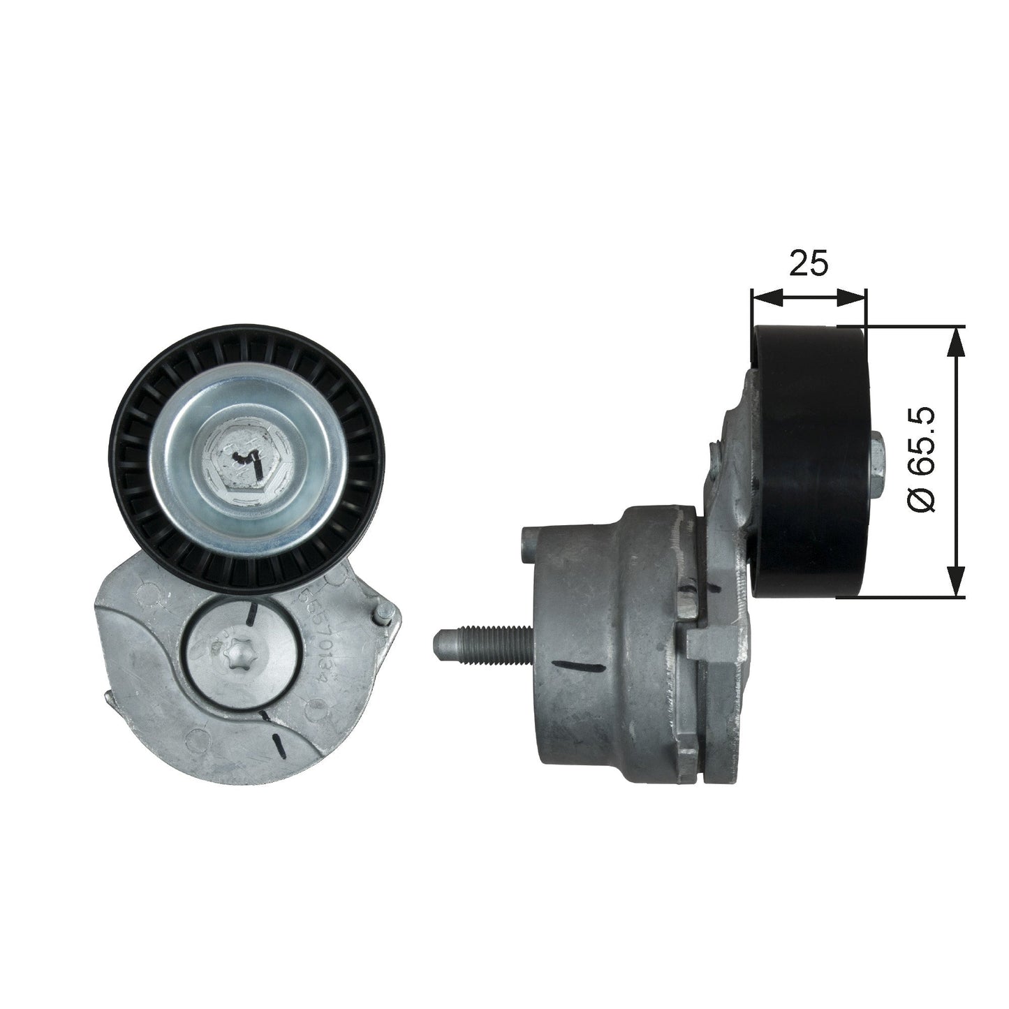 GATES GATT39205 V-Ribbed Belt Tensioner Pulley